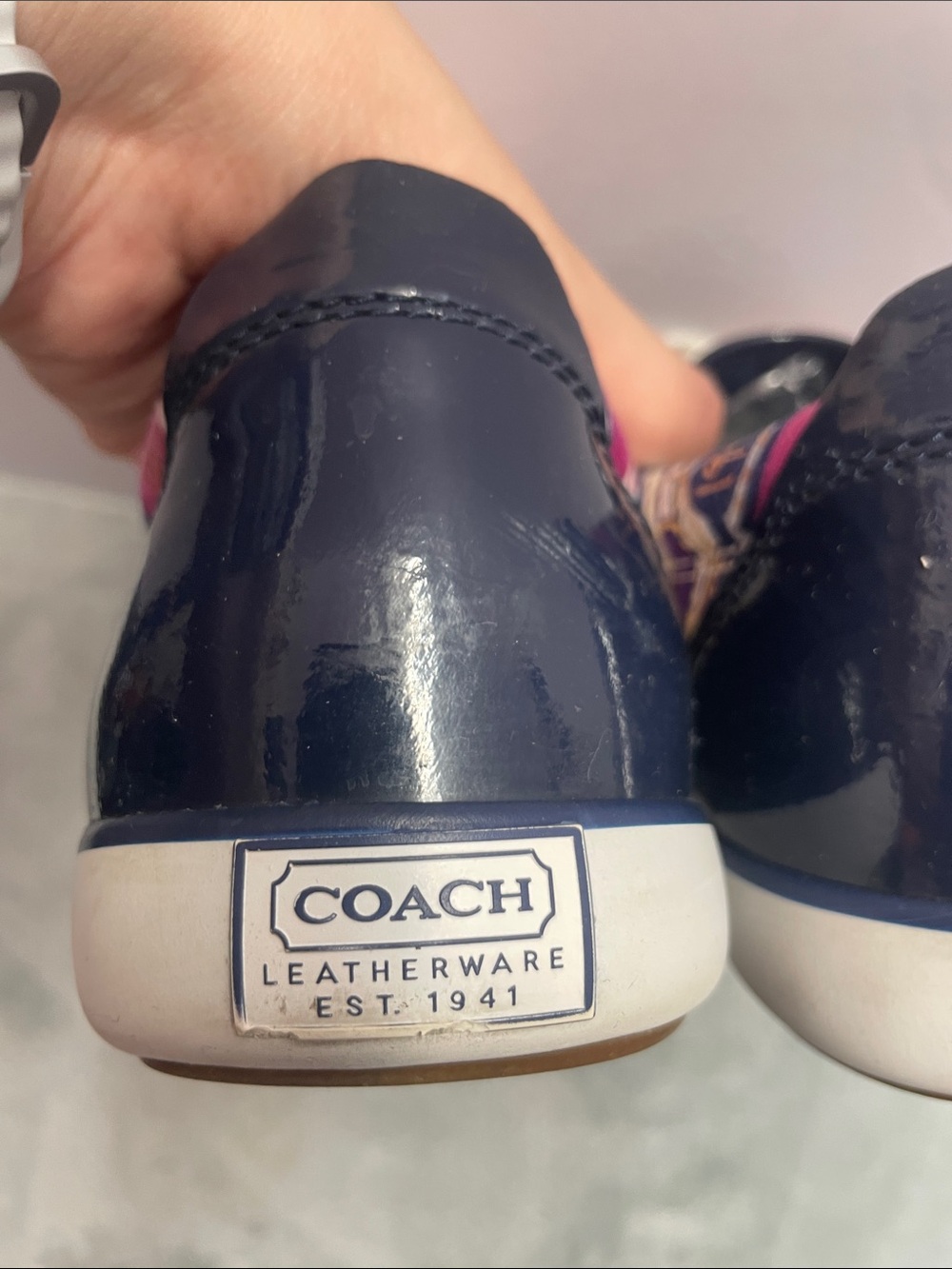 Coach ‘Barrett’ Poppy C Signature Low Top Woman’s Sneakers - Picture 5 of 15